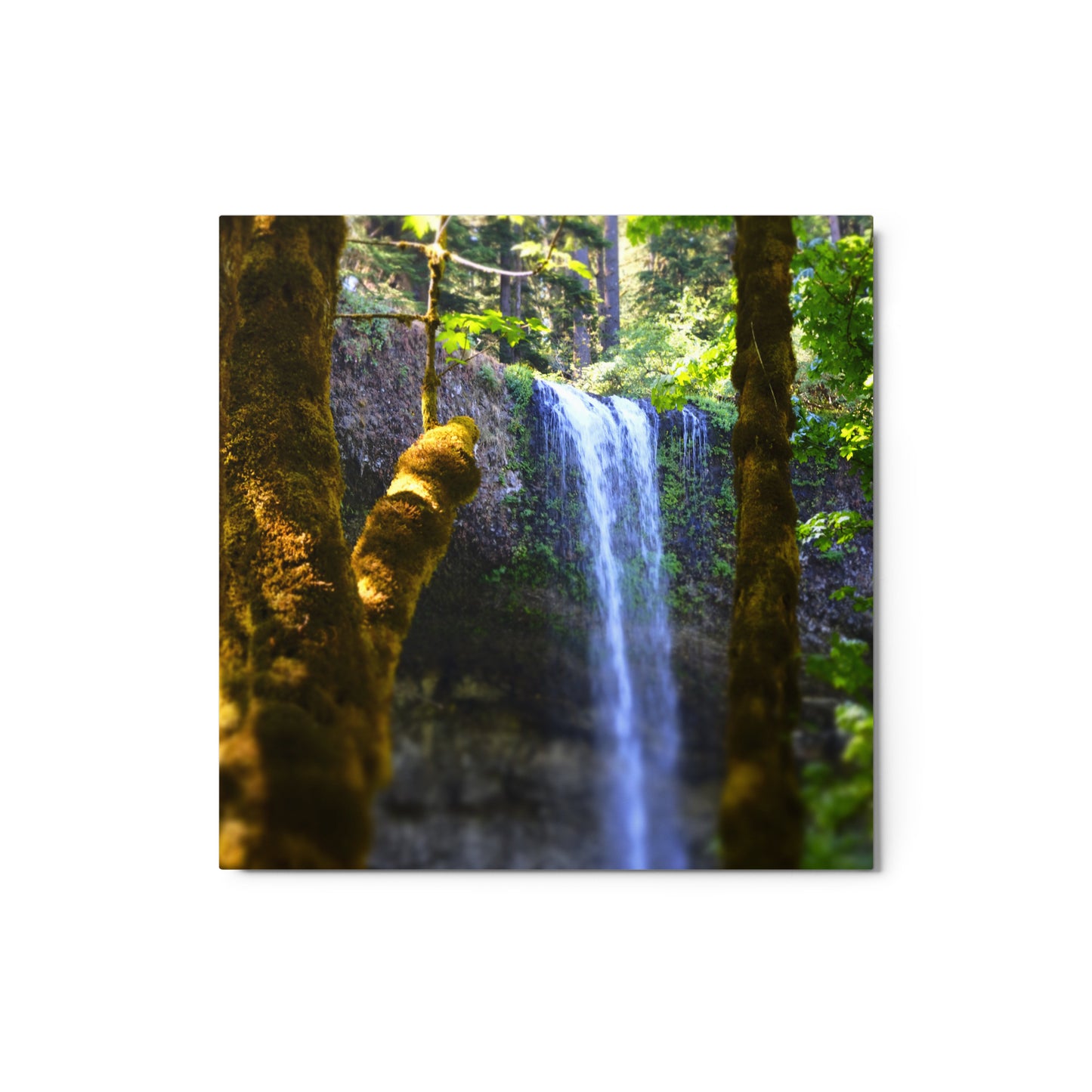 Metal prints silver falls