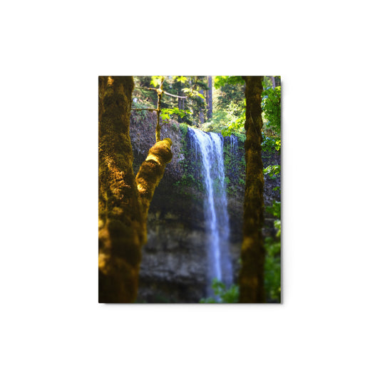 Metal prints silver falls