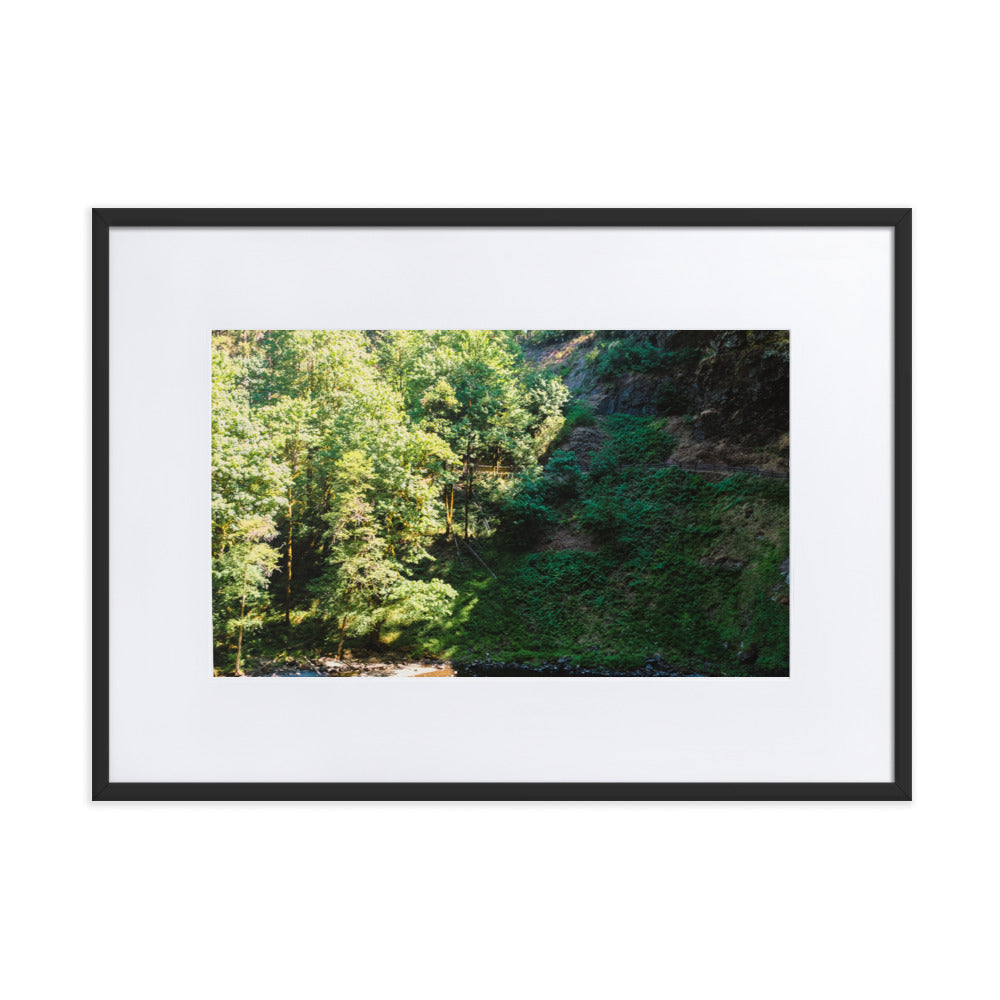 Matte Paper Framed Poster With Mat silver falls