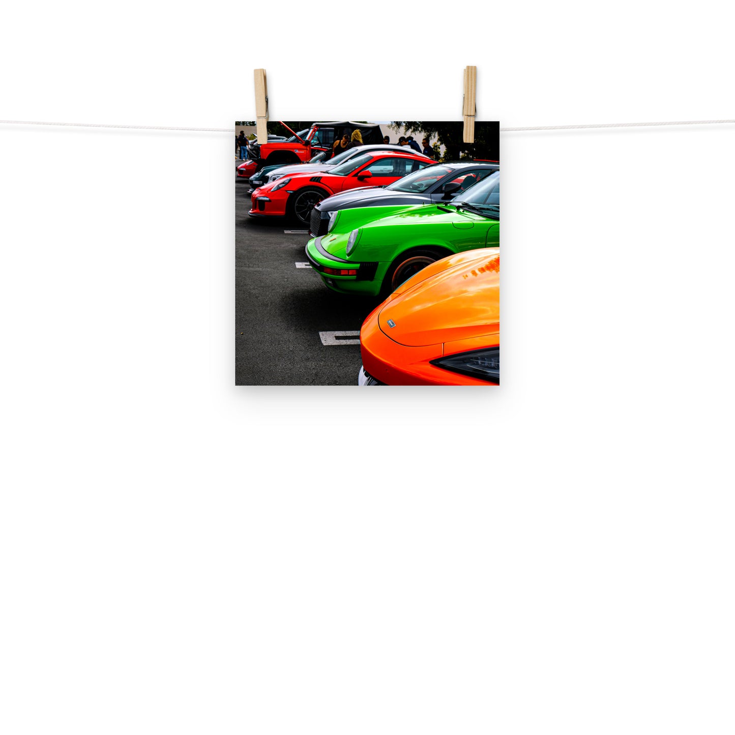 Photo paper poster - Cars and coffee