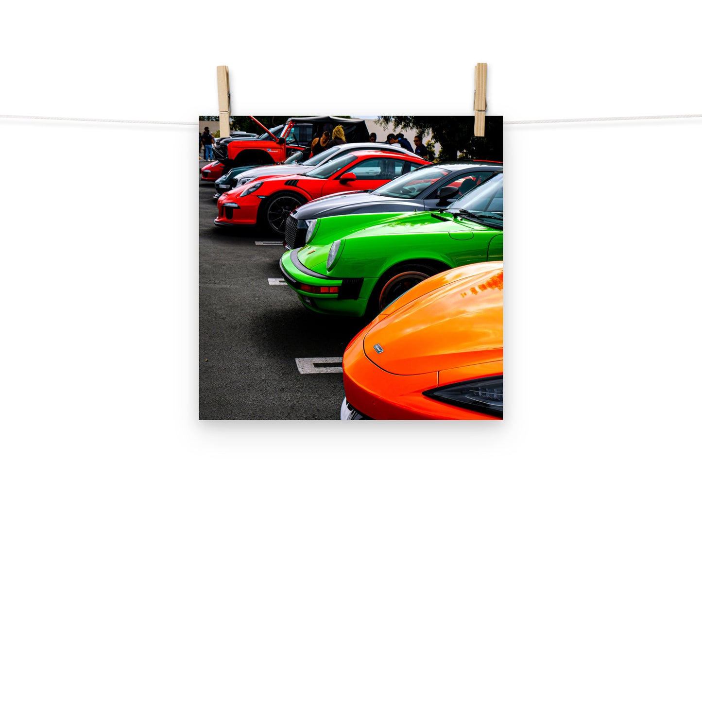 Photo paper poster - Cars and coffee