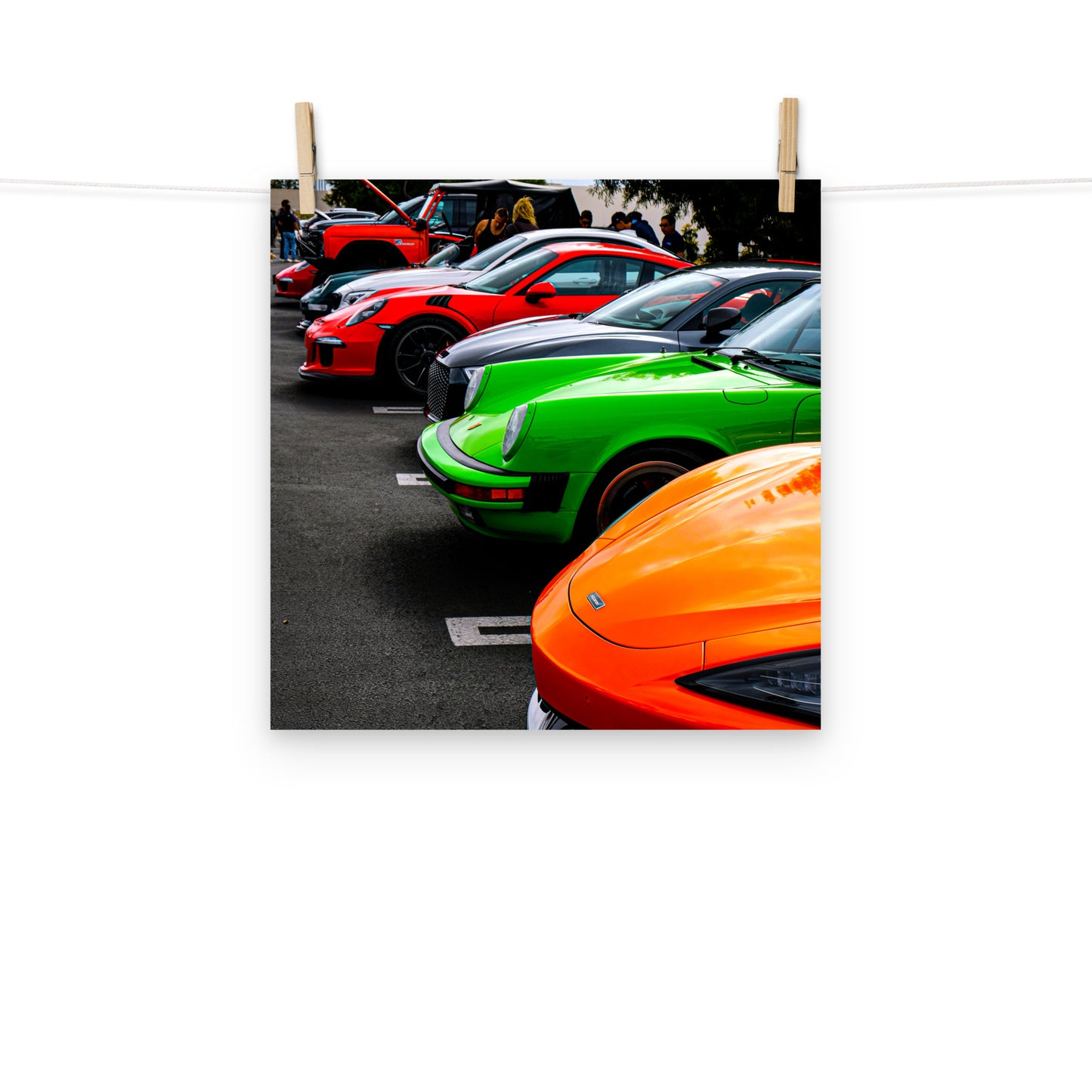 Photo paper poster - Cars and coffee