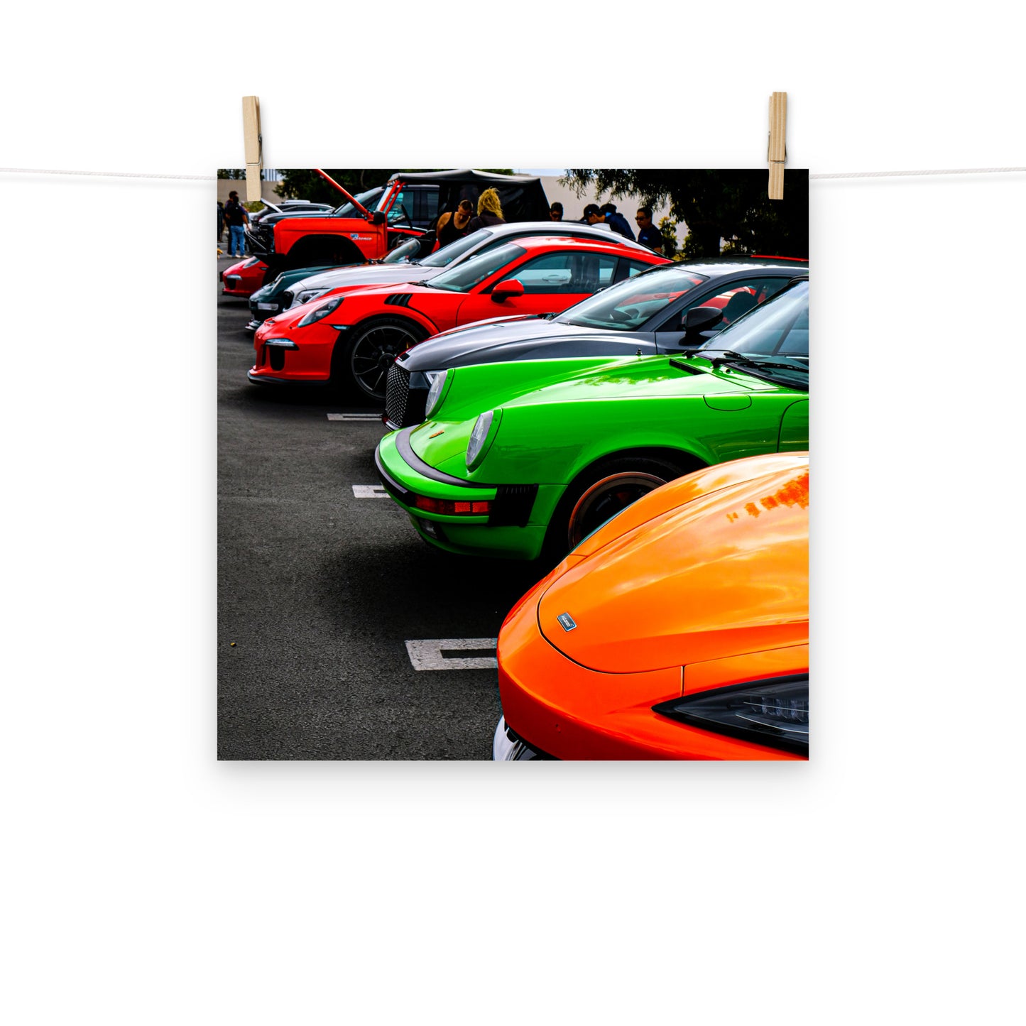 Photo paper poster - Cars and coffee